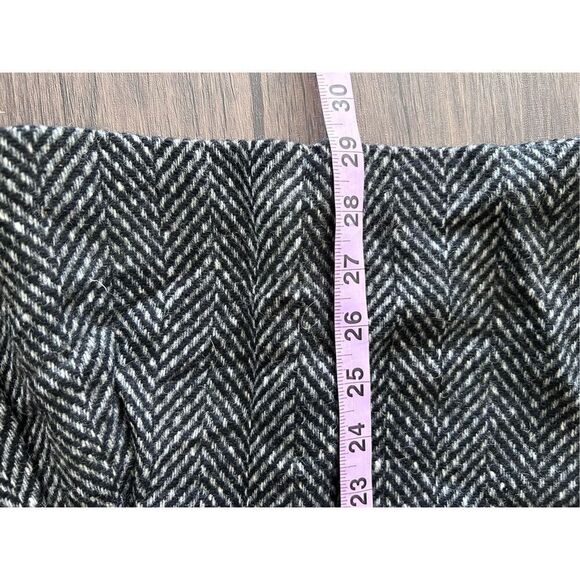 St. Michael Brown Black 100% Wool Pleated Midi Skirt Size 14/16 XL - Picture 14 of 16